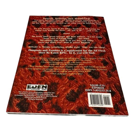 Dungeons and Zombies All Flesh Must Be Eaten - Eden Studios Zombie RPG EDN8010 - Picture 2 of 2